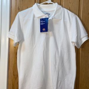 Kids white polo shirt